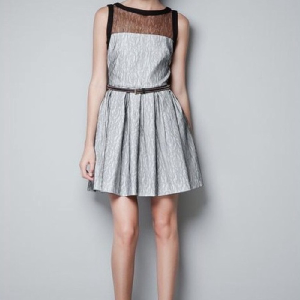 NWT Zara Lace A-Line Dress
